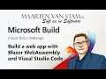 How to Build a web app with Blazor WebAssembly and VS Code - Build Cloud Skills Challenge