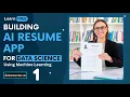 Introduction Building AI Resume App