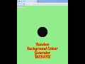 How To Code Random Background Colour Generator Website HTML JS Tamil Coding Legends CL