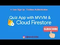 4 User Signup - Firebase Authentication Quiz App