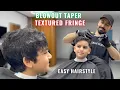 Textured Fringe With Blowout Taper - The Most Requested Teen Haircut in Dubai