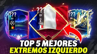 TOP 5 MEJORES EXTREMOS IZQUIERDOS!!! BARATOS y CAROS | MITAD DE TEMPORADA | FIFA 22 MOBILE