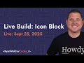 Building the new Icon Block for WordPress core Part 3