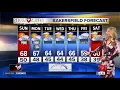 Low hanging clouds sticking around overnight in Bakersfield