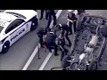 5 juveniles in stolen SUV in custody 1 in hospital after vehicle flips rolls over during chase