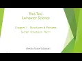 Plus Two Computer Science Chapter 1 - Structures Pointers Structures