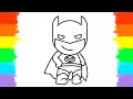 How to Draw and Color Batman Coloring Page
