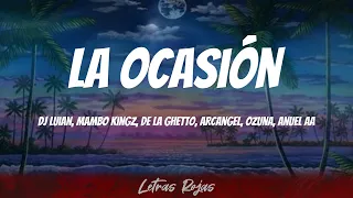 Download Dj Luian, Mambo Kingz, De La Ghetto, Arcangel, Ozuna, Anuel AA - La Ocasión (Letras) MP3