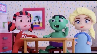 Cartoon stop motion play doh cartoon 💚 dibusYmas