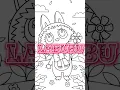 PRINTABLE COLORING BOOK OF VARIOUS LABUBU CARTOON 50 PAGE