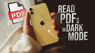 How to Read PDF in Dark Mode iPhone tutorial
