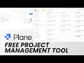Plane Free Open Source Project Management Tool