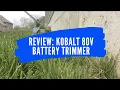 Review Kobalt 80V Brushless Trimmer - Kick Grass Lawns