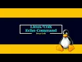 Echo command in Linux