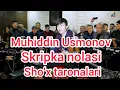 Muhiddin Usmonov Skripka nolasi sho‘x taronalar bilan to‘yda xizmatda