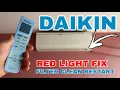 How to fix RED light filter cleaning on DAIKIN air conditioner