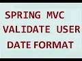 Spring C Validation DateTimeFormat