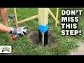 Best Method For Setting A Post Fence Deck Mailbox