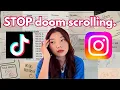 how to actually stop scrolling get to work