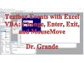 Textbox Events to Run Subroutines with Excel VBA Change Enter Exit MouseMove