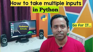 How to take multiple inputs in Python Python Tutorial split method Python Language Pycharm