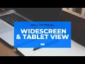 Widescreen Tablet View Part 8 HTML CSS CRASH COURSE Full Tutorial
