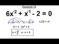 Algebra - Ch 14 Solving Equations with Rational Expressions 14 of 21 Example 12