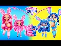 Download Lagu ¡Stitch y Angel Creciendo! Hermanas Lindas y Rockeras. Manualidades para Muñecas LOL OMG