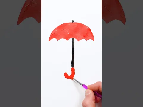 Umbrella Acrylic Painting #art #painting #acrylicpainting #relaxing #umbrella