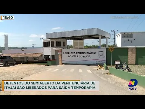 Detentos do semiaberto da penitenciária de Itajaí são liberados para saída temporária