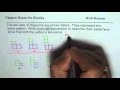 Write Pattern Rules for the Two Sets of Blocks and Show they are Same