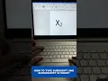 how to type subscript and superscript in word