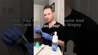 When you don t know how to do a punch biopsy Dermatology Humor