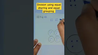 Division using equal sharing and equal grouping