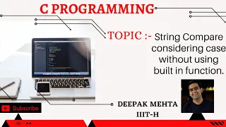 String Compare considering the case strcmp