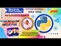 Day 1 - 01 Tutorial For Beginners In Hindi Working with Variables in Python to Manage Data