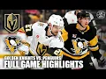Vegas Golden Knights vs Pittsburgh Penguins Full Game Highlights ESPN NHL