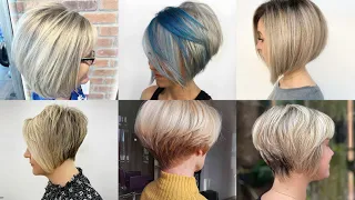 STACKED PIXIE BOB CUT - AMAZING SHORT HAIRCUT luxuriant Promo