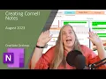 Student Note Taking Cornell Notes Template in OneNote