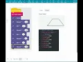 Creating a Trapezoid with Edublocks Code