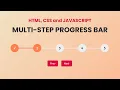 Create a Multi Step Progress Bar with JS