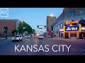 Kansas City Sunset Drive Scenic Downtown Kansas City in 4K