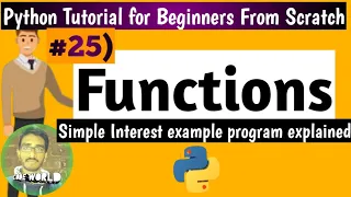 Functions in Python 3 Python Tutorial for Beginners From Scratch Python Tutorial