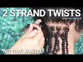 How to 2 strand twist STRAIGHT TO THE POINT