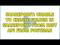 Sharepoint Unable to Create folder in SharePoint from Rest API from Postman