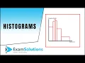 Histograms ExamSolutions