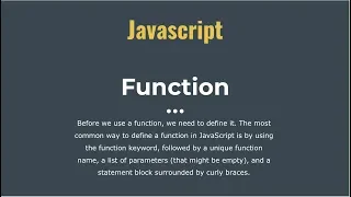 How to use Function in javascript Learn javascript part-12