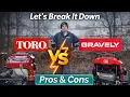 Toro vs Gravely Stand-On Mowers