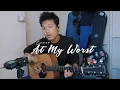 Download Lagu At my worst cover by David Lai