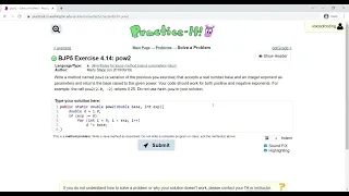 Exercise 4 14 pow2 Java Tutorial Practice-It